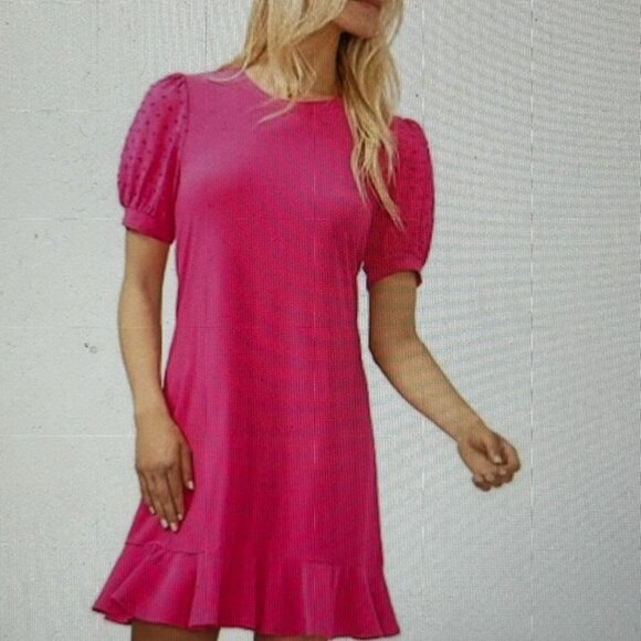 CeCE Clip Dot Dress Size 1X - Picture 1 of 2